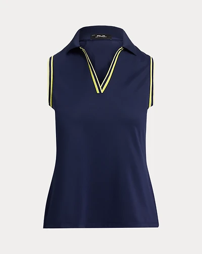 Slim Fit Sleeveless Polo Shirt