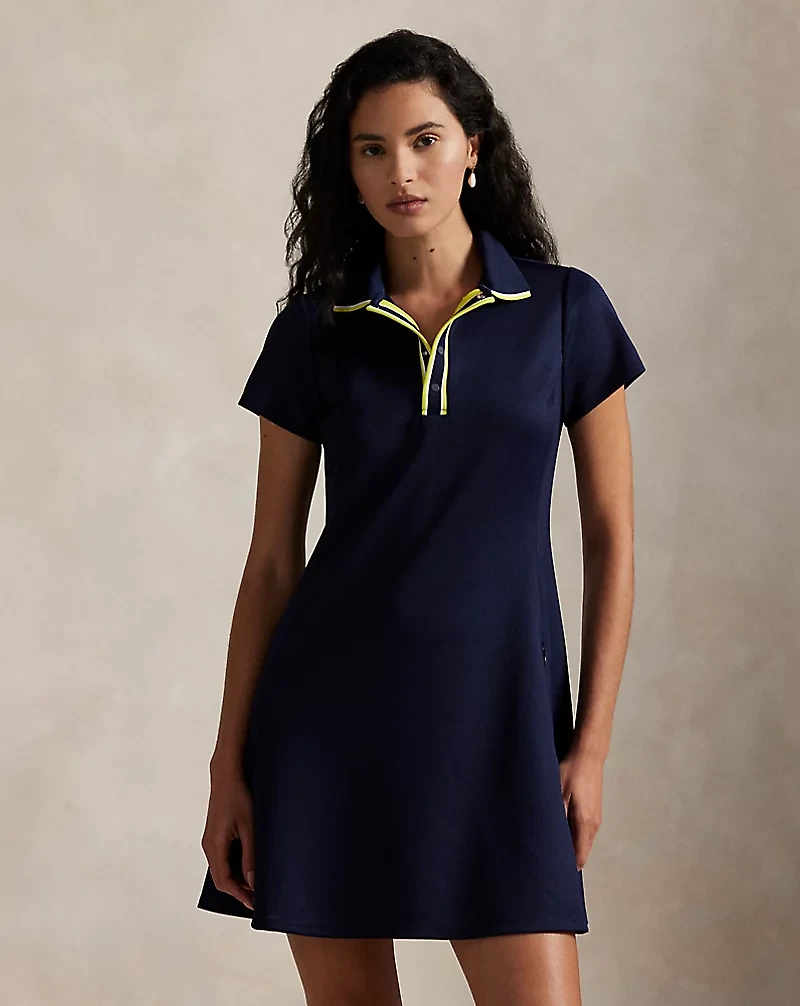 Stretch Piqué Polo Dress