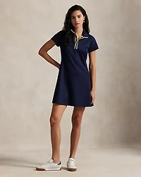 Stretch Piqué Polo Dress