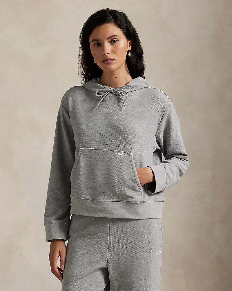 Waffle-Knit Hoodie
