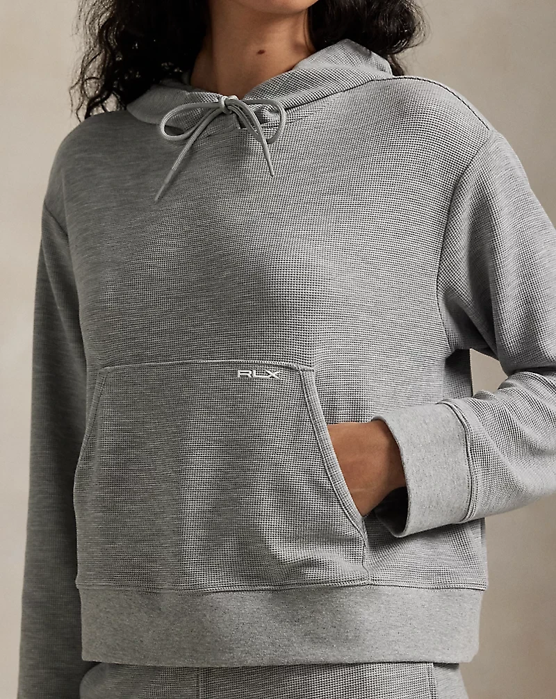 Waffle-Knit Hoodie