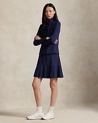 Eyelet-Panel Interlock Quarter-Zip