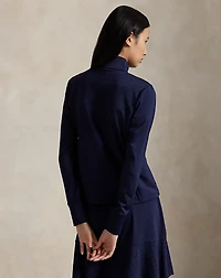 Eyelet-Panel Interlock Quarter-Zip