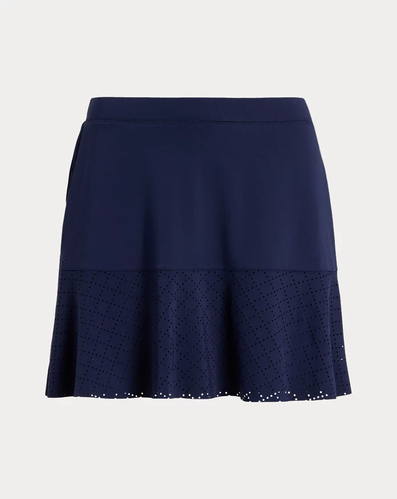 Eyelet Interlock Long Skort