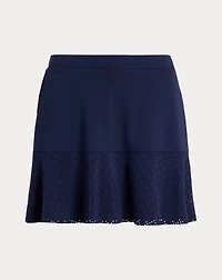 Eyelet Interlock Long Skort