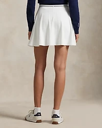 Cable-Motif A-Line Skort
