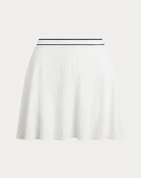 Cable-Motif A-Line Skort