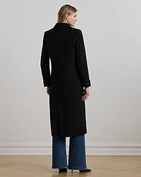 Double-Breasted Wool-Blend Coat