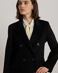 Double-Breasted Wool-Blend Coat