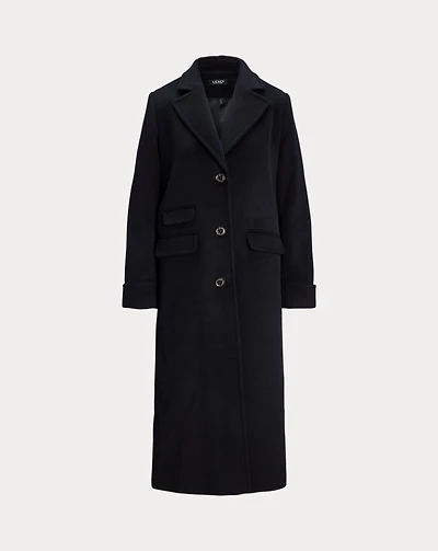 Double-Breasted Wool-Blend Coat