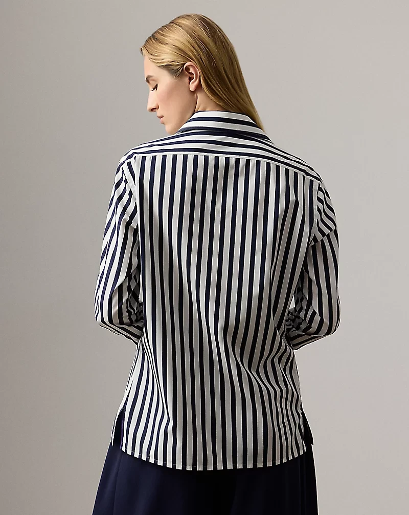 Capri Relaxed Fit Striped Cotton Shirt
