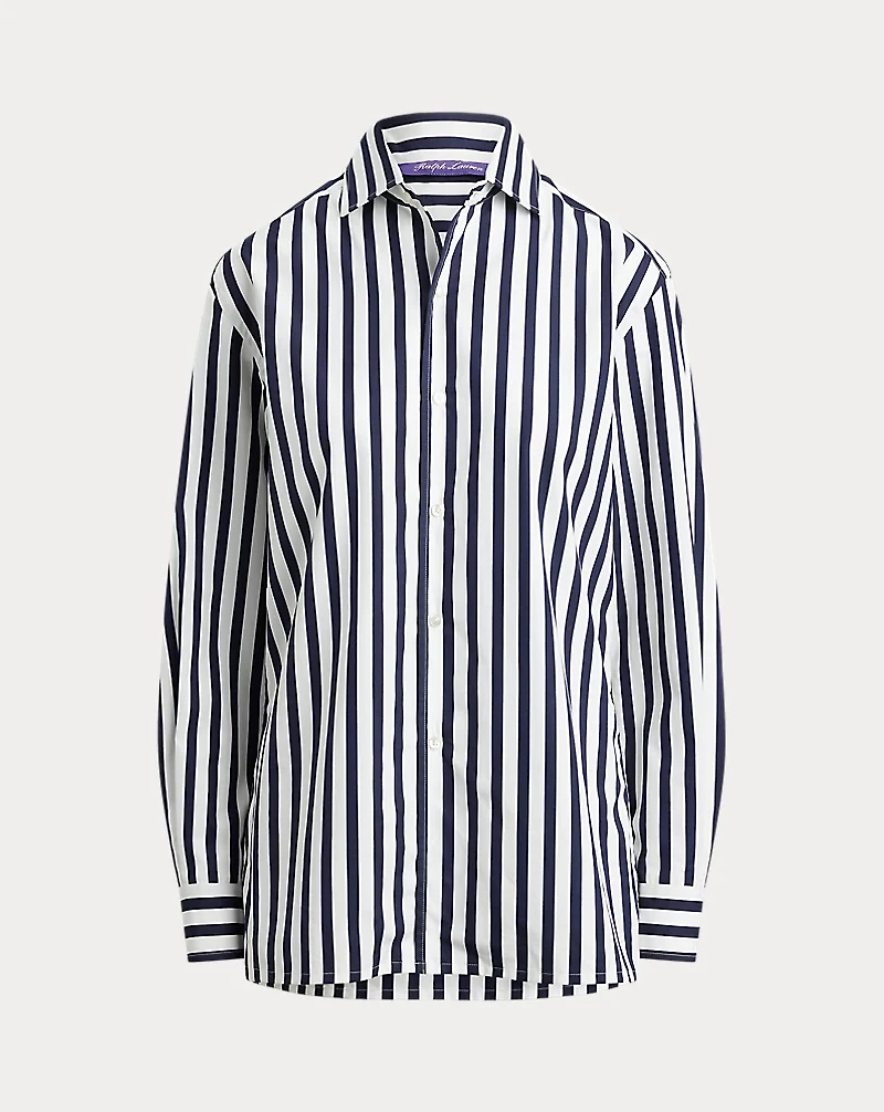 Capri Relaxed Fit Striped Cotton Shirt