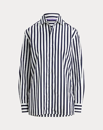Capri Relaxed Fit Striped Cotton Shirt
