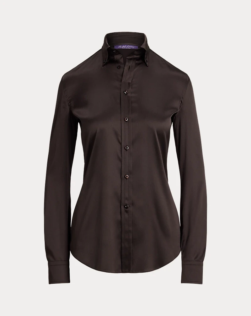 Cameron Straight Fit Silk Shirt