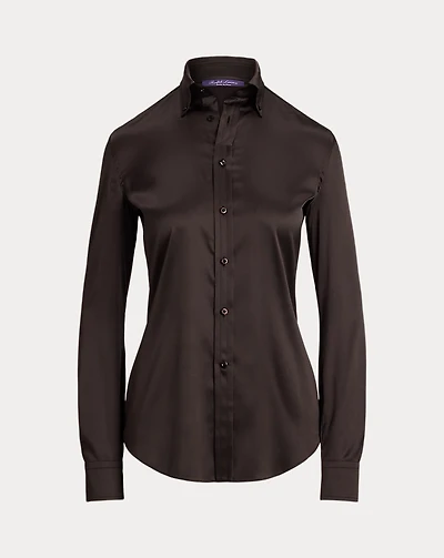 Cameron Straight Fit Silk Shirt