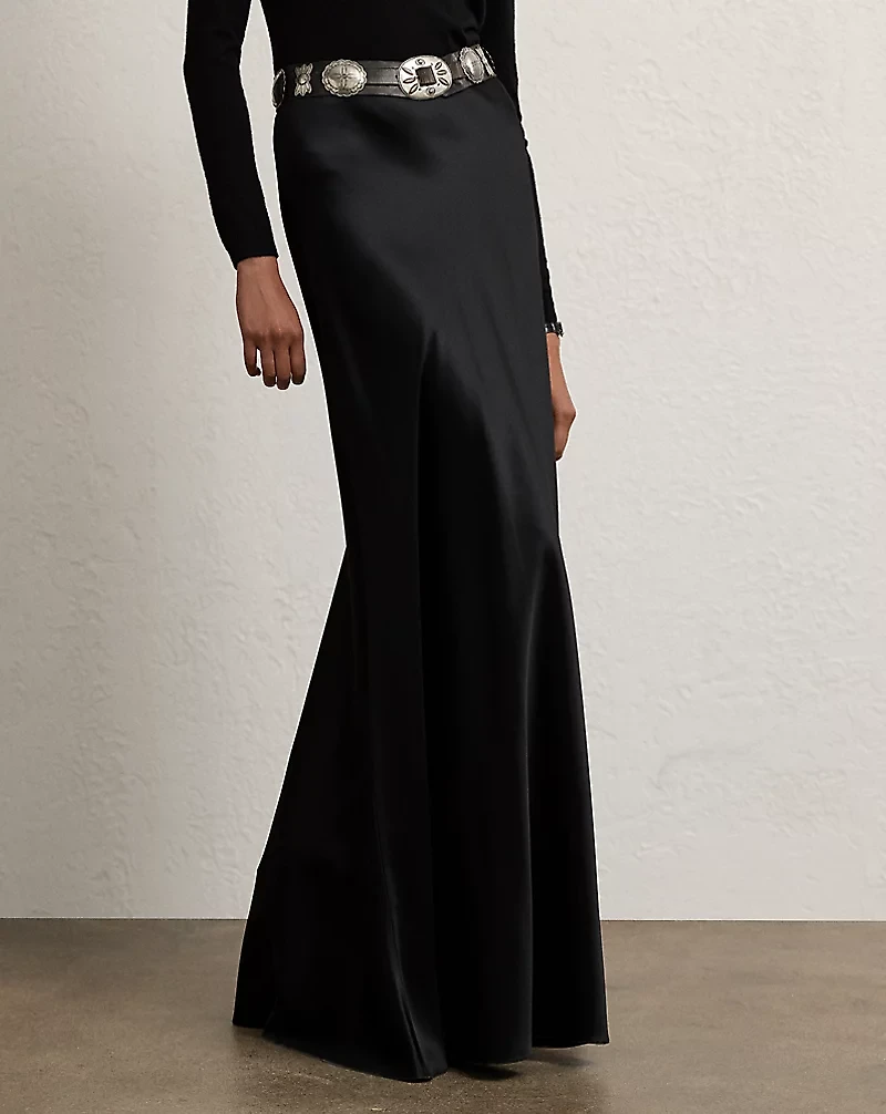 Masina Stretch Satin Skirt