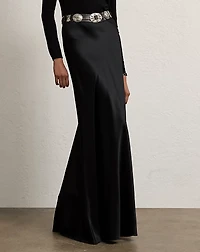 Masina Stretch Satin Skirt