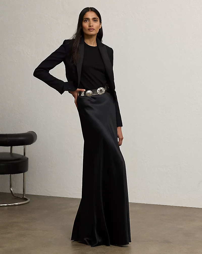 Masina Stretch Satin Skirt