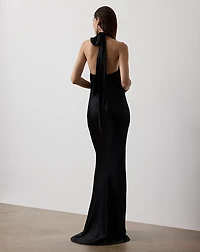 Chilton Stretch Satin Evening Dress