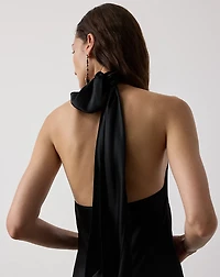 Chilton Stretch Satin Evening Dress