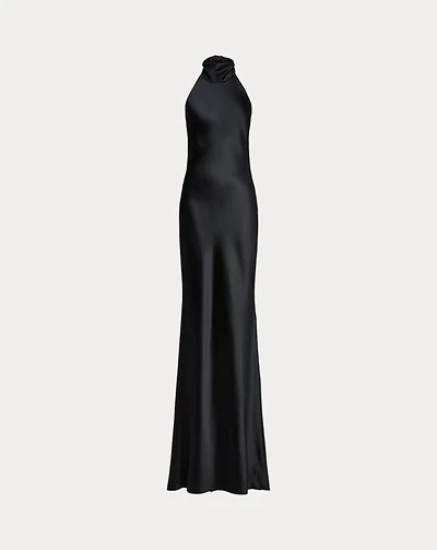 Chilton Stretch Satin Evening Dress
