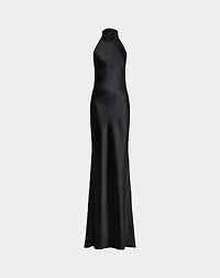 Chilton Stretch Satin Evening Dress