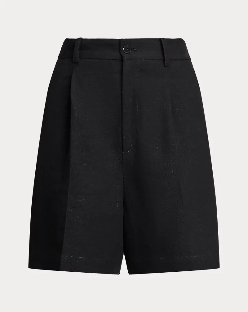 Tracy Pleated Linen Short