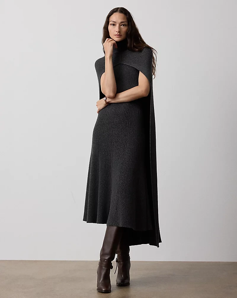 Cashmere-Blend Sweater Day Dress