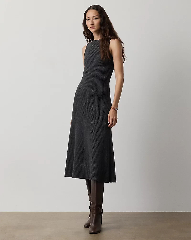 Cashmere-Blend Sweater Day Dress