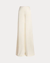 Daria Washed Satin Wide-Leg Pant