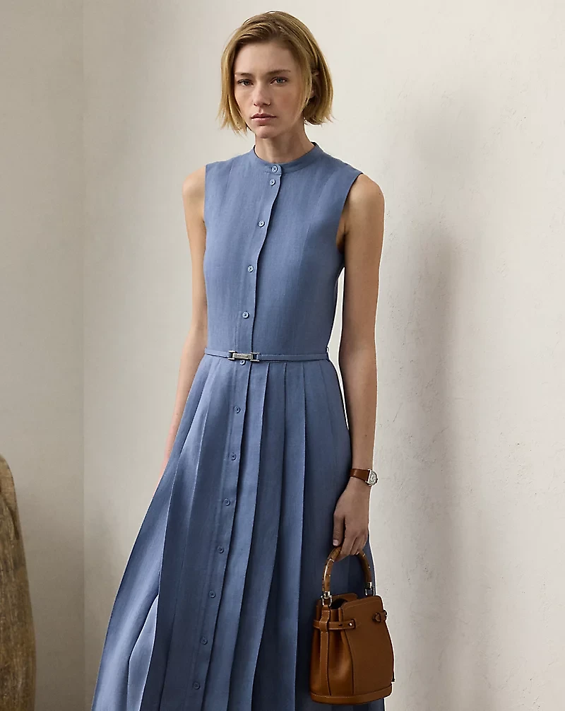 Kennedi Linen Sleeveless Day Dress