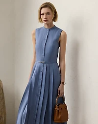 Kennedi Linen Sleeveless Day Dress