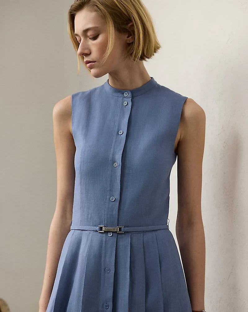 Kennedi Linen Sleeveless Day Dress