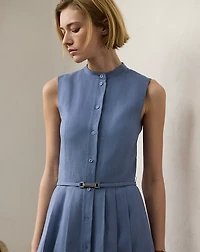 Kennedi Linen Sleeveless Day Dress