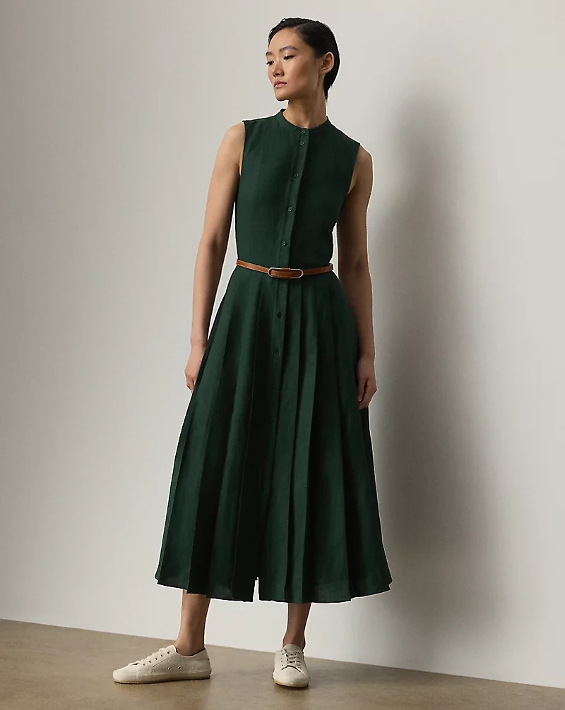 Kennedi Linen Sleeveless Day Dress