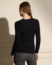 Cable-Knit Cashmere Crewneck Sweater
