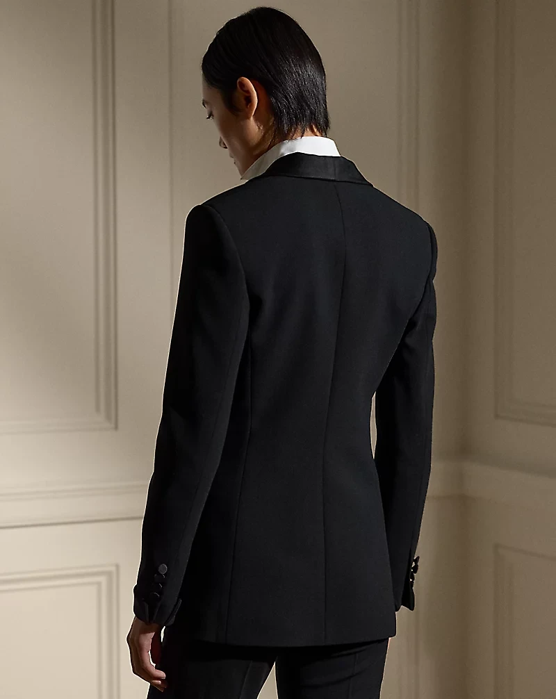 Sawyer Wool Crepe Tuxedo Jacket