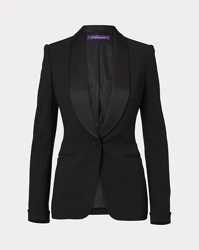 Sawyer Wool Crepe Tuxedo Jacket