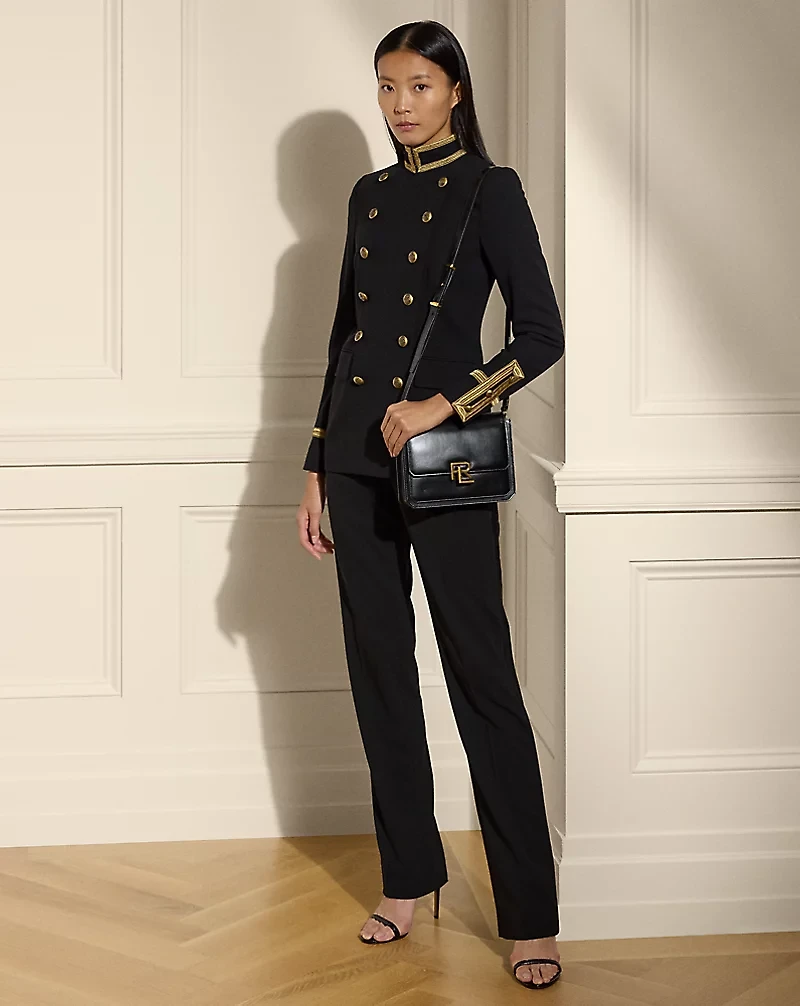 Seth Wool Crepe Tuxedo Pant
