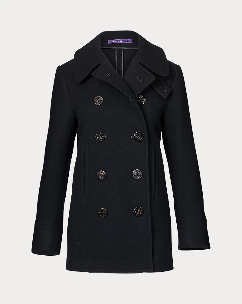 Logan Double-Faced Wool-Cashmere Peacoat