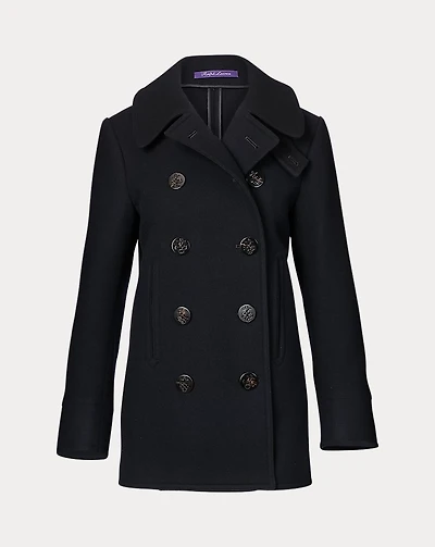 Logan Double-Faced Wool-Cashmere Peacoat