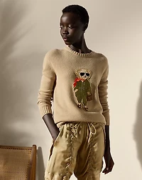 Aviator Polo Bear Cashmere Sweater