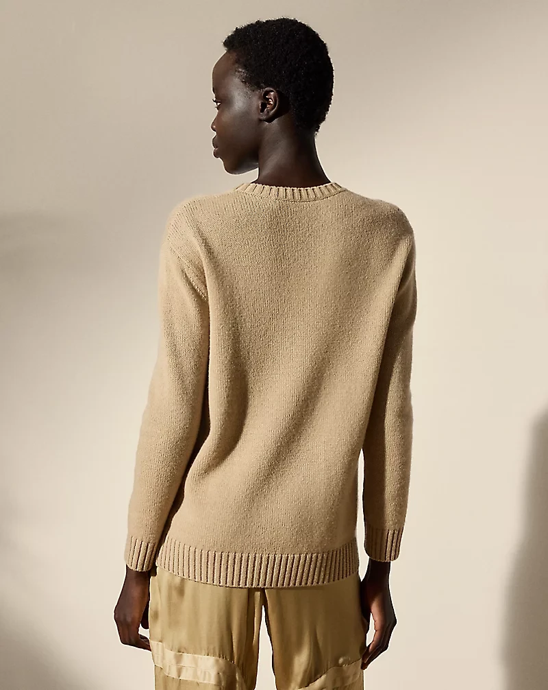 Aviator Polo Bear Cashmere Sweater