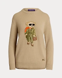 Aviator Polo Bear Cashmere Sweater