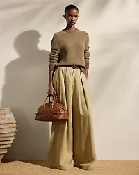 Silk Birdseye Crewneck Sweater