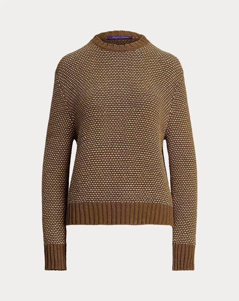 Silk Birdseye Crewneck Sweater