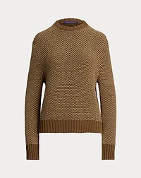 Silk Birdseye Crewneck Sweater