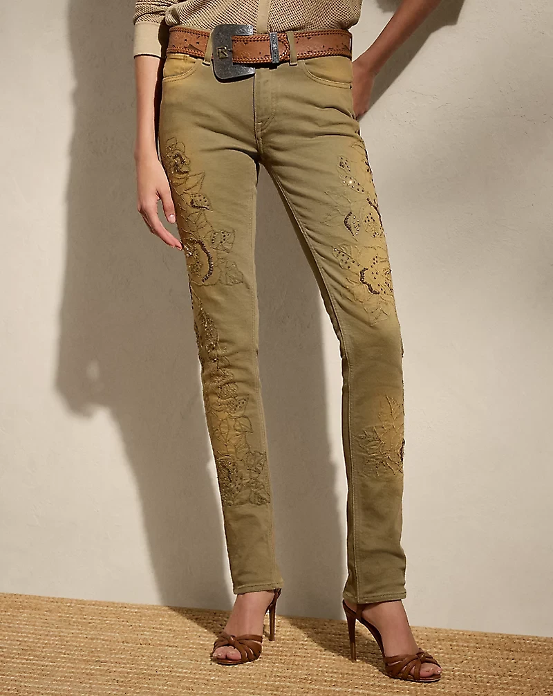 Barrett Embellished Slim Denim Jean