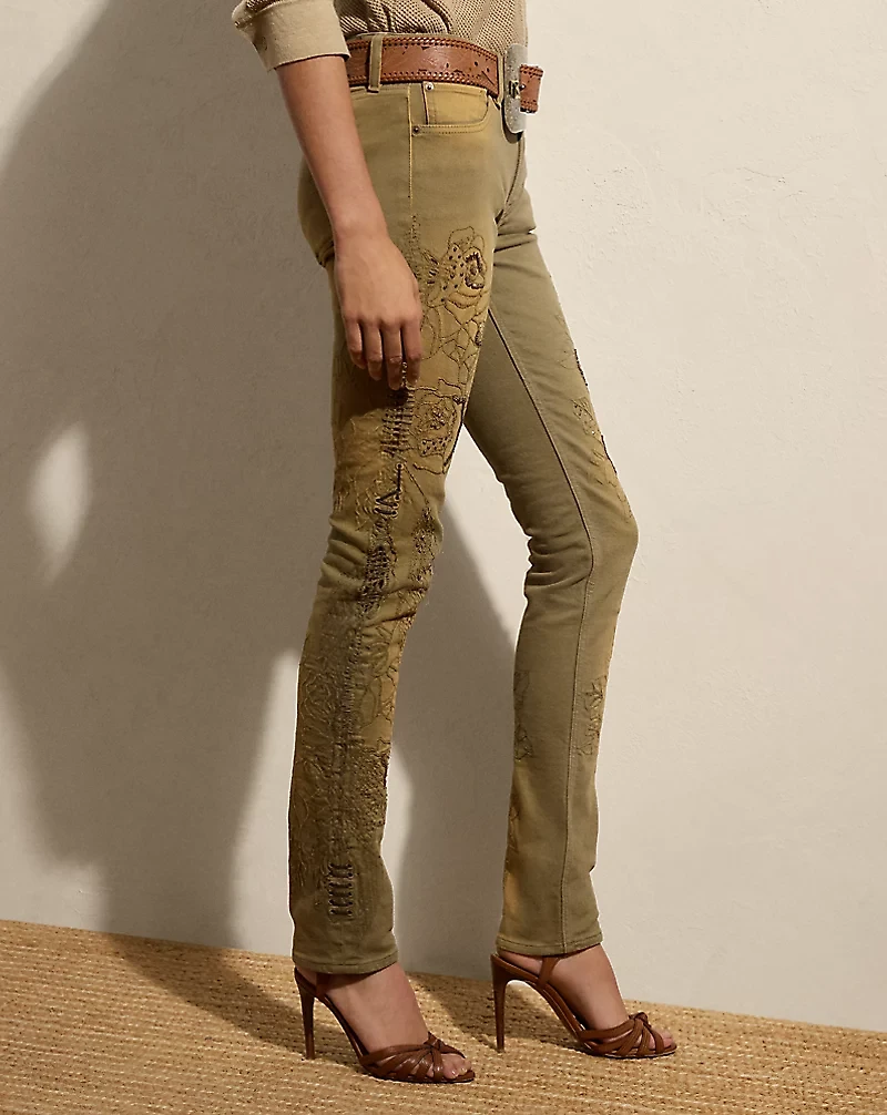 Barrett Embellished Slim Denim Jean