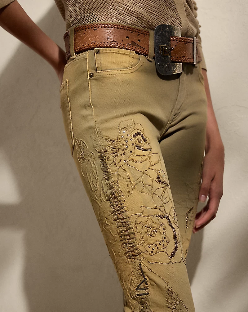 Barrett Embellished Slim Denim Jean